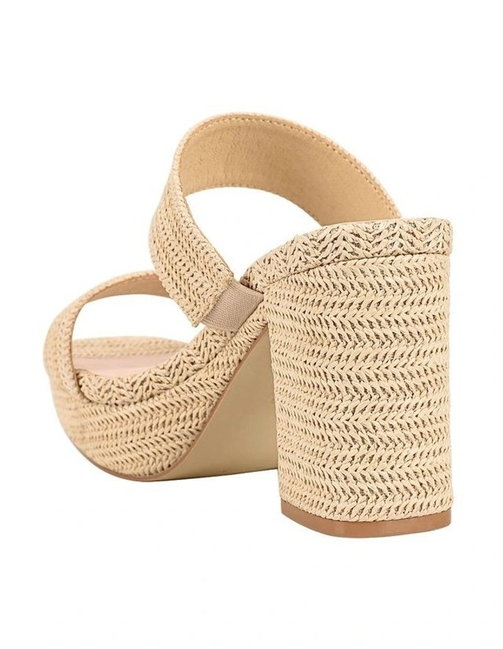 Herbet Platform Heels in Raffia image 5