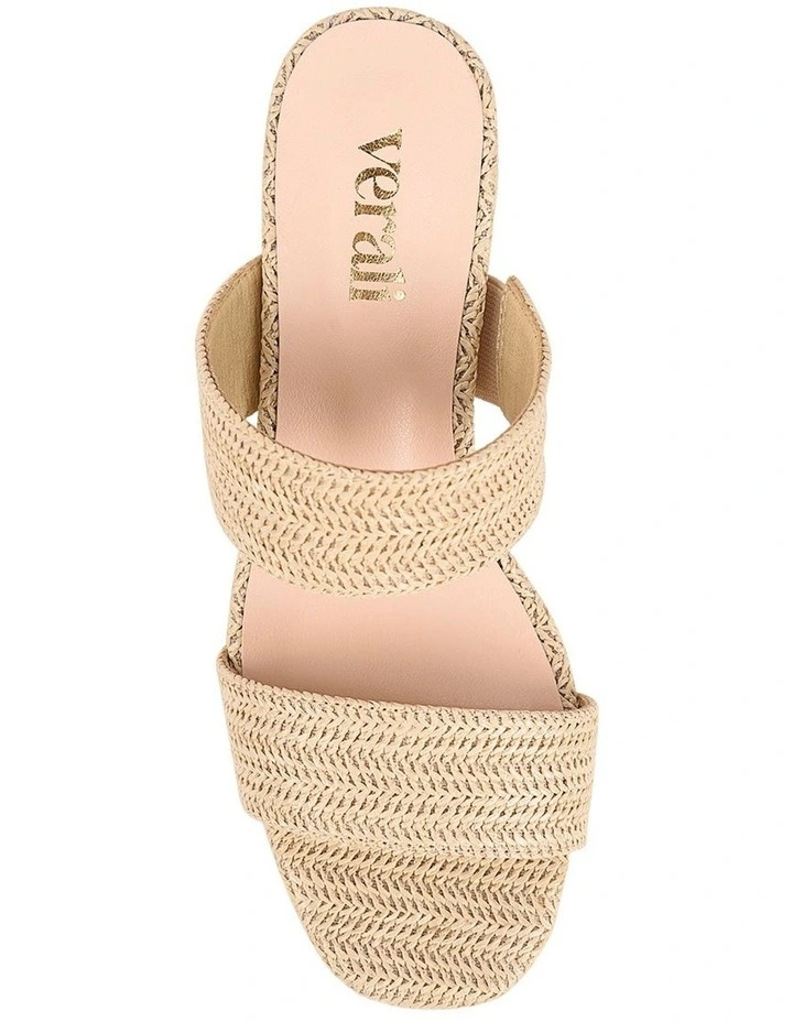 Herbet Platform Heels in Raffia image 6