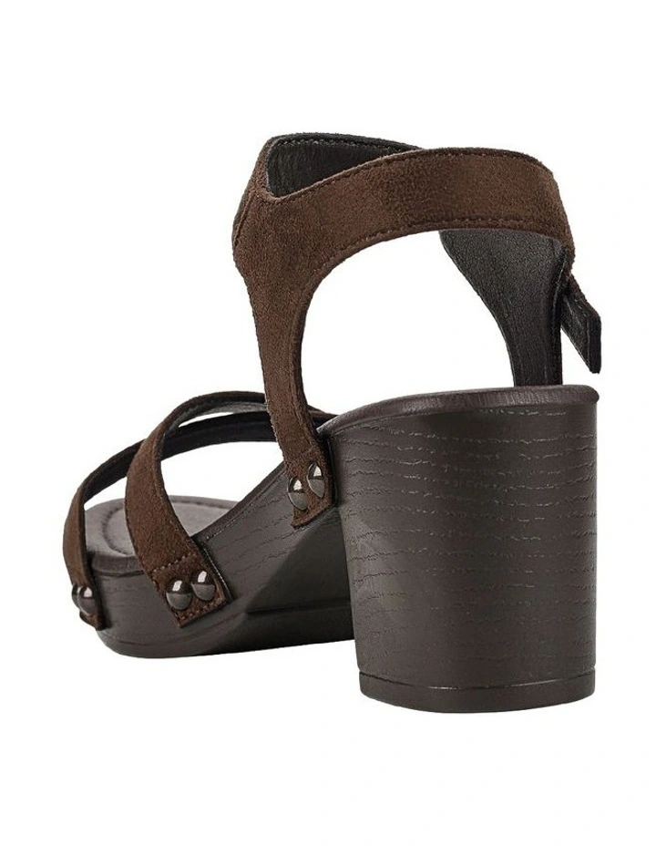 Lulu Clogs in Chocolate Brown Micro image 5