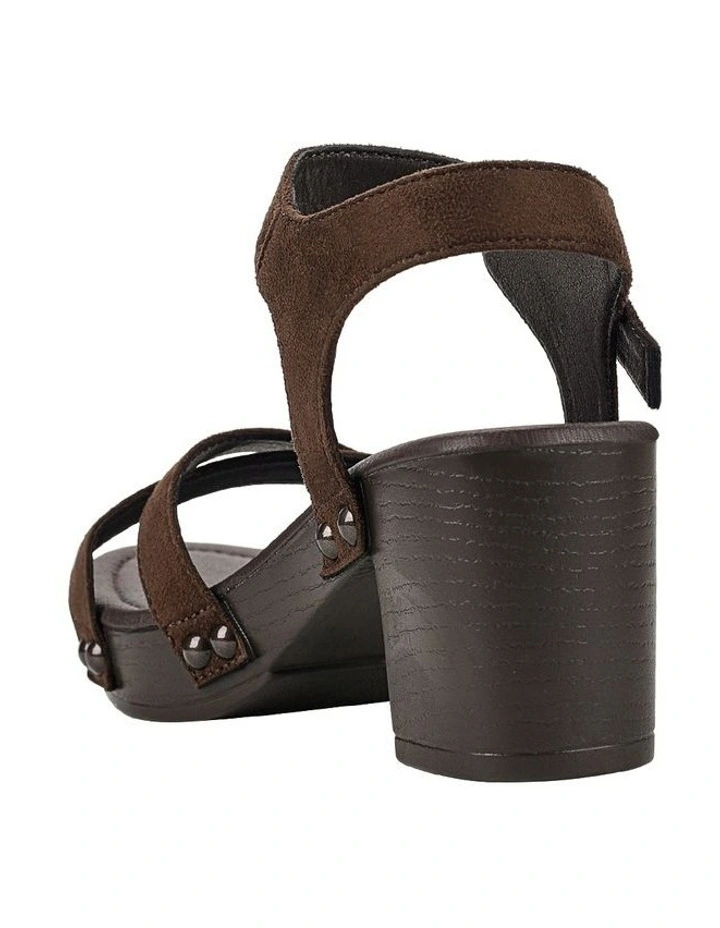 Lulu Clogs in Chocolate Brown Micro image 5