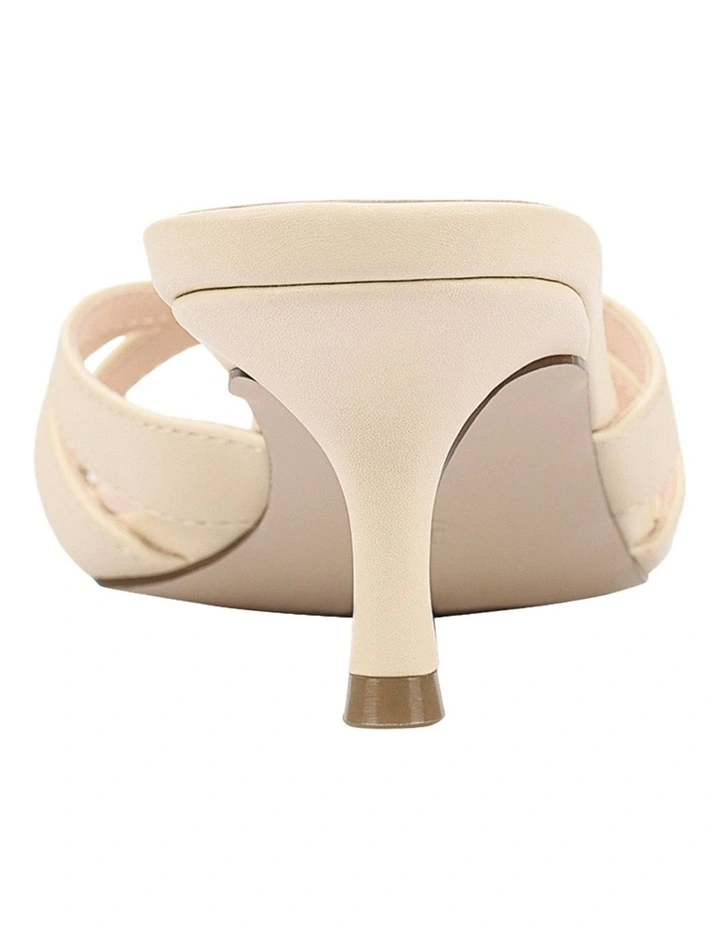 Beau Kitten Heel Thongs in Butter Cream image 4
