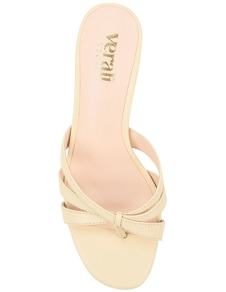 Beau Kitten Heel Thongs in Butter Cream image 6