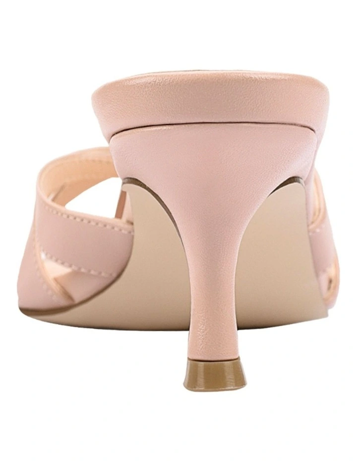 Beau Kitten Heel Thongs in Dusty Pink image 3