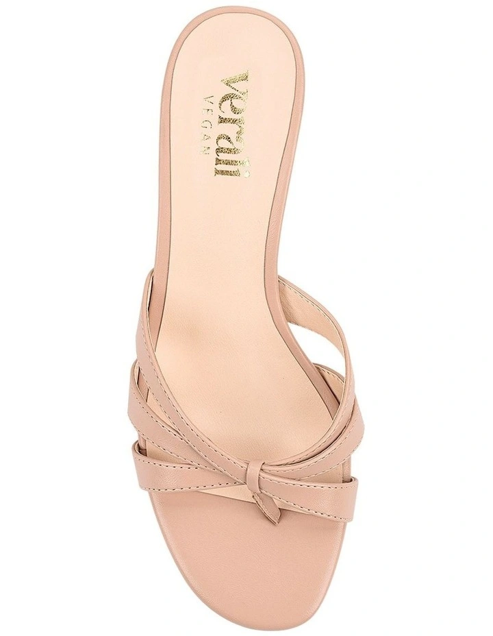 Beau Kitten Heel Thongs in Dusty Pink image 5