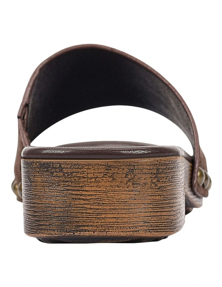 Chester Clogs in Chocolate Brown Micro image 3