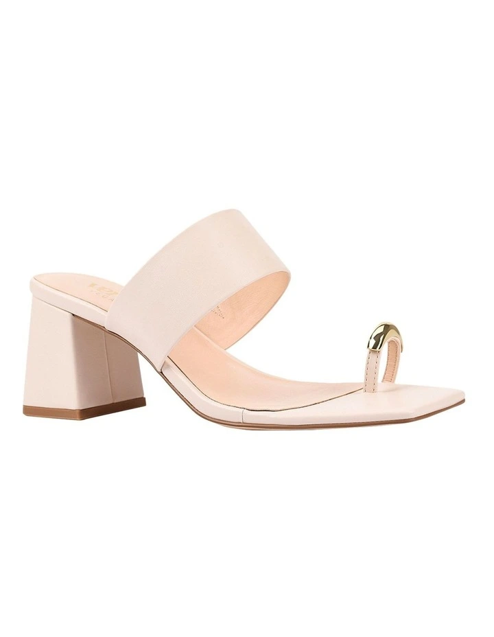Stassie Block Heel Mules in Bone White image 3