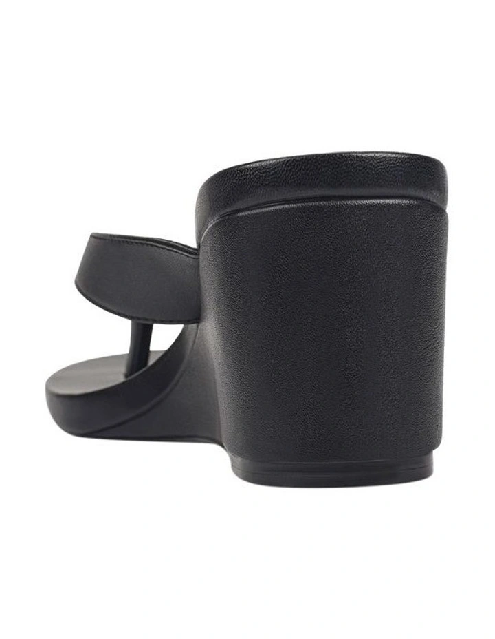 Polly Thong Wedges in Black image 4