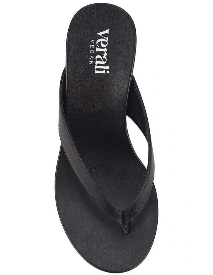 Polly Thong Wedges in Black image 5