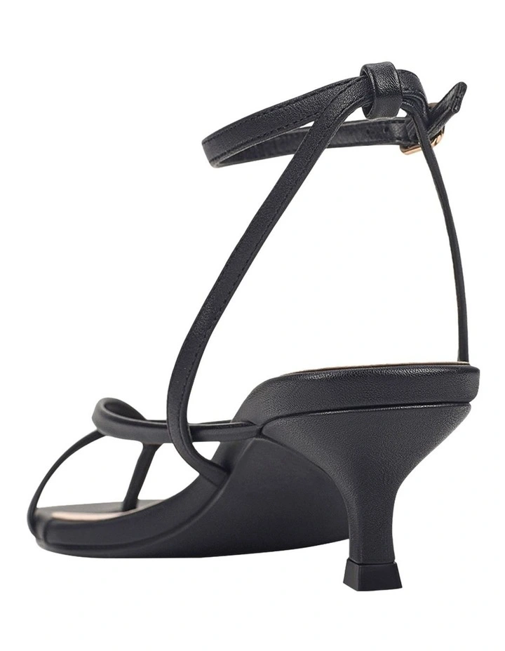 Maeve Kitten Heel Sandals in Black image 4