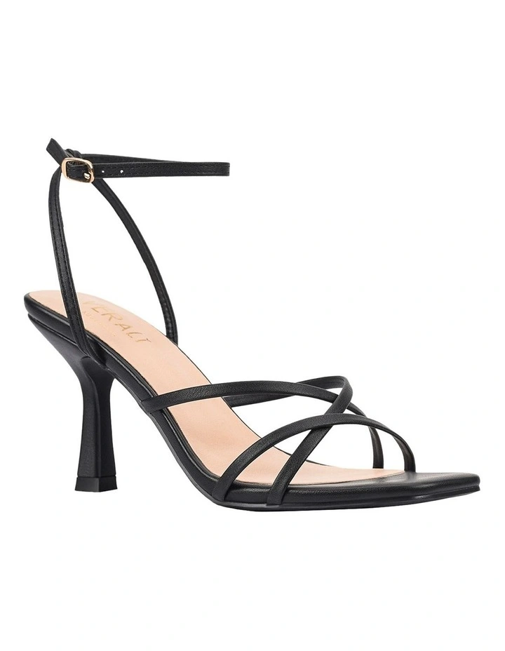Penelope Strappy Sandals in Black image 2