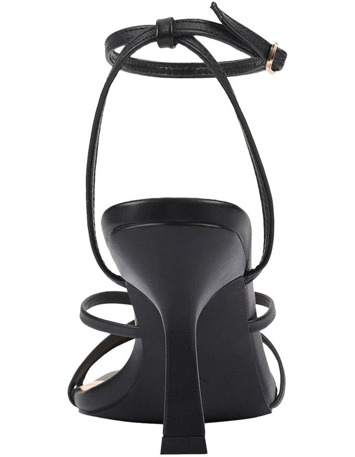 Penelope Strappy Sandals in Black image 3