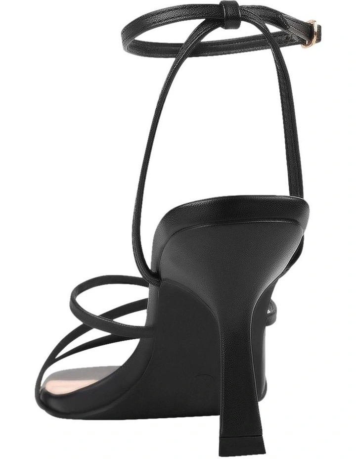 Penelope Strappy Sandals in Black image 4