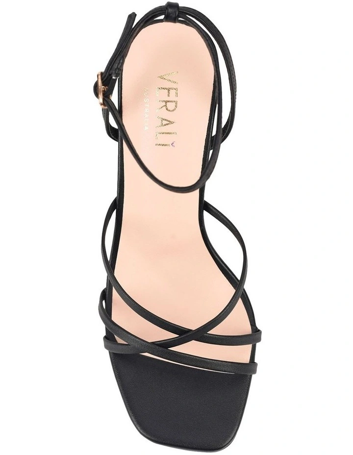 Penelope Strappy Sandals in Black image 5