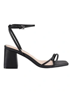 Stevie Block Heel Sandals in Black