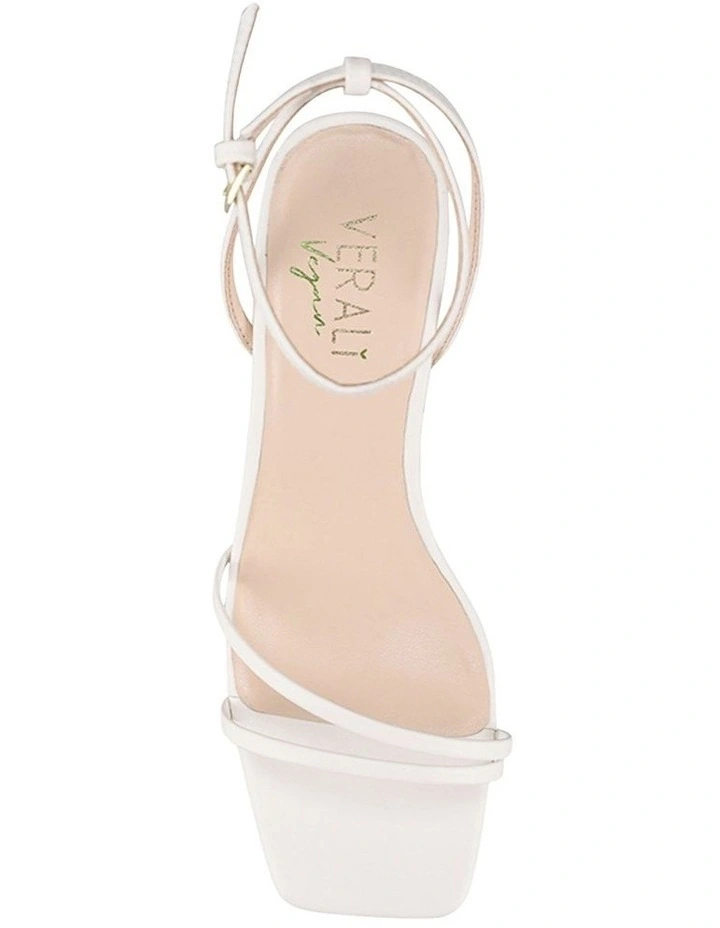 Stevie Block Heel Sandals in Chalk White image 5