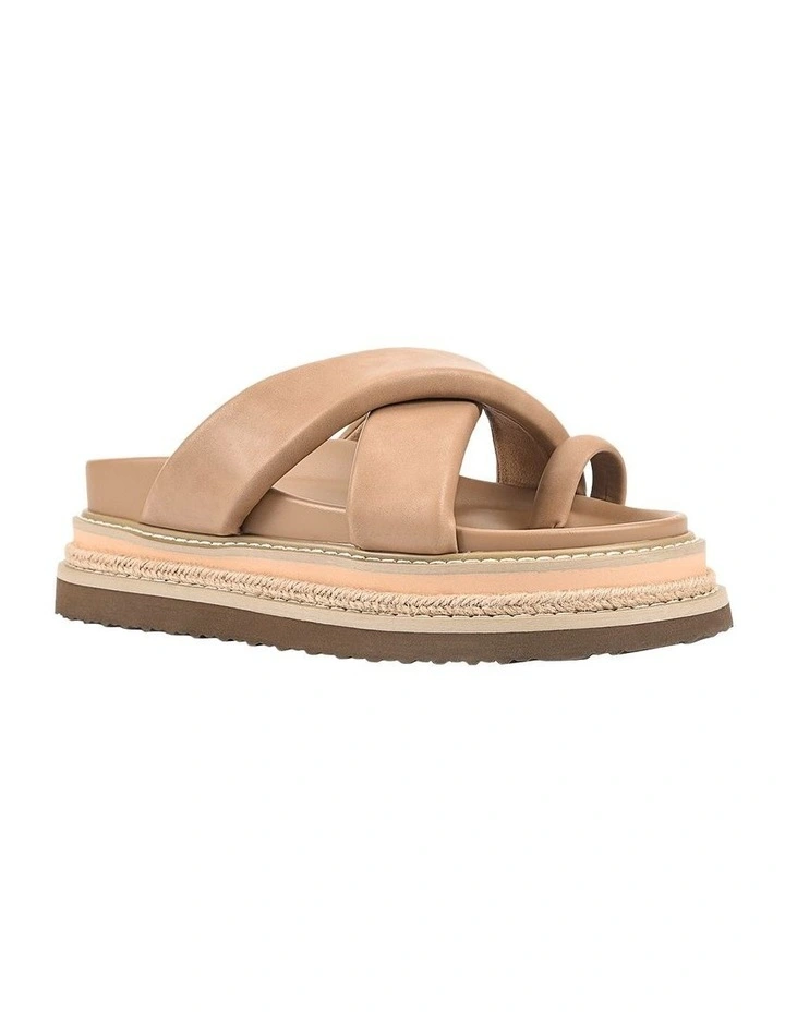 Thelma Flatform Slides in Biscuit image 2