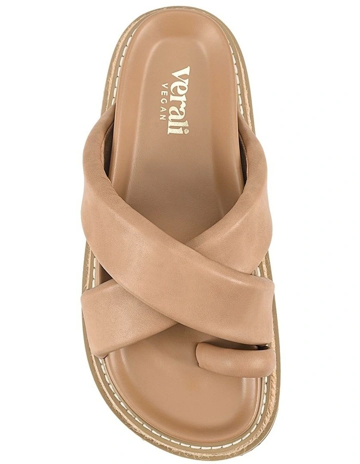 Thelma Flatform Slides in Biscuit image 5