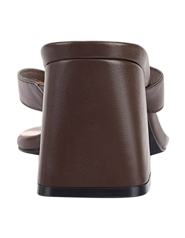 Stoked Block Heel Thongs in Chocolate Brown image 4