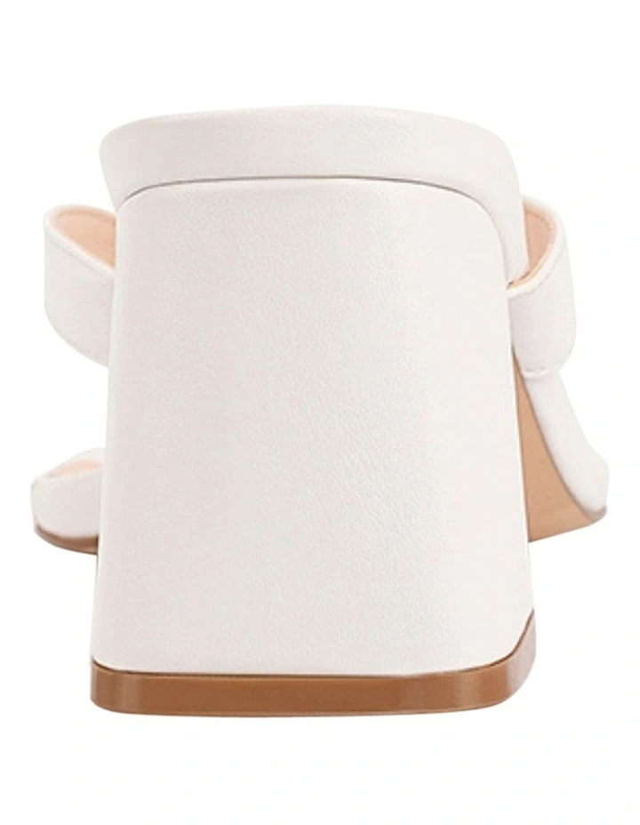 Stoked Block Heel Thongs in Chalk White image 3