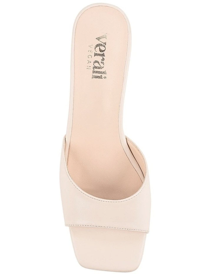 Wednesday Block Heel Mules in Bone image 6