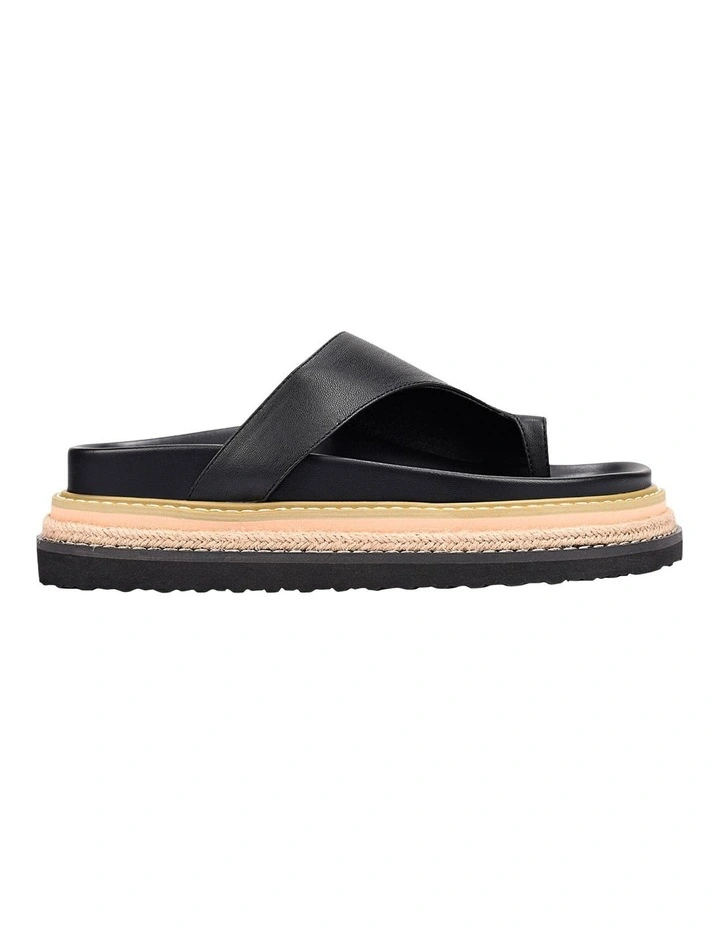 Thor Flatform Thongs in Black image 1