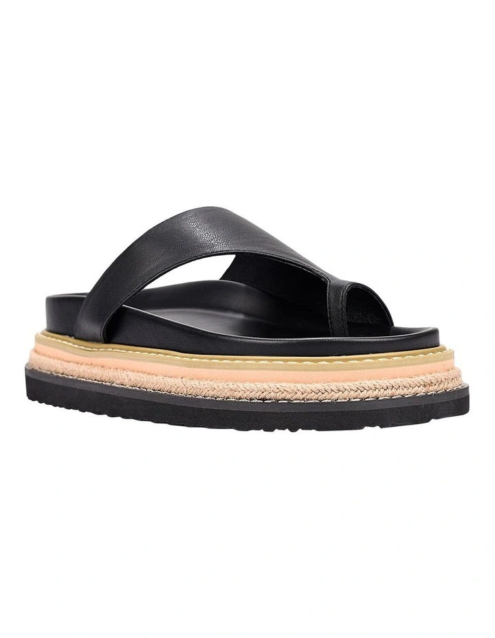 Thor Flatform Thongs in Black image 2