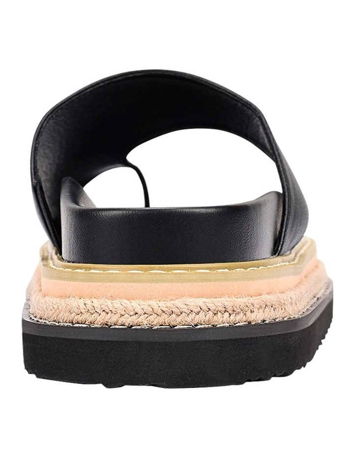 Thor Flatform Thongs in Black image 3