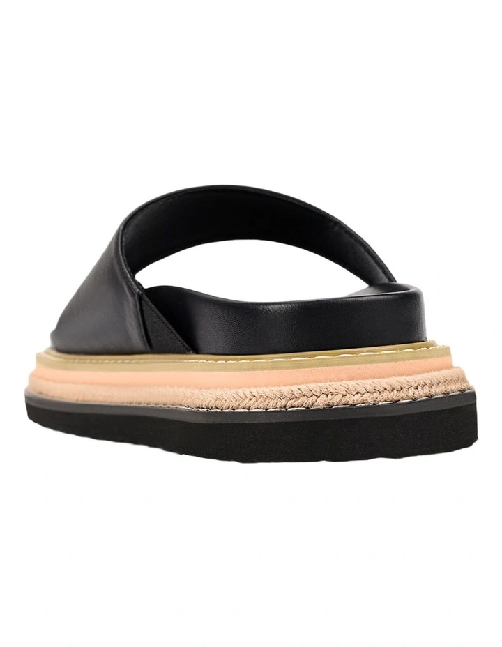 Thor Flatform Thongs in Black image 4