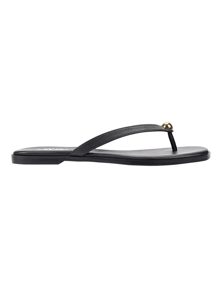 Sassy Casual Thongs in Black image 1
