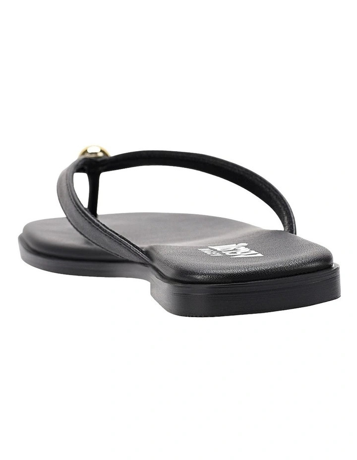 Sassy Casual Thongs in Black image 5