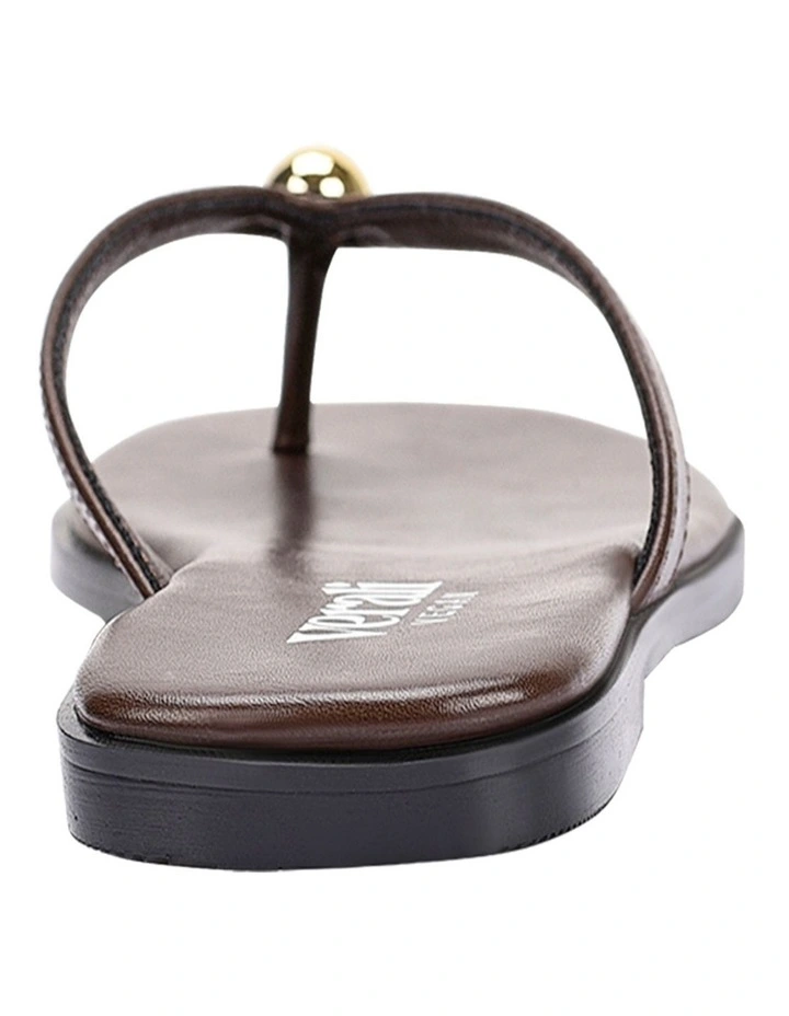 Sassy Casual Thongs in Chocolate Brown image 4