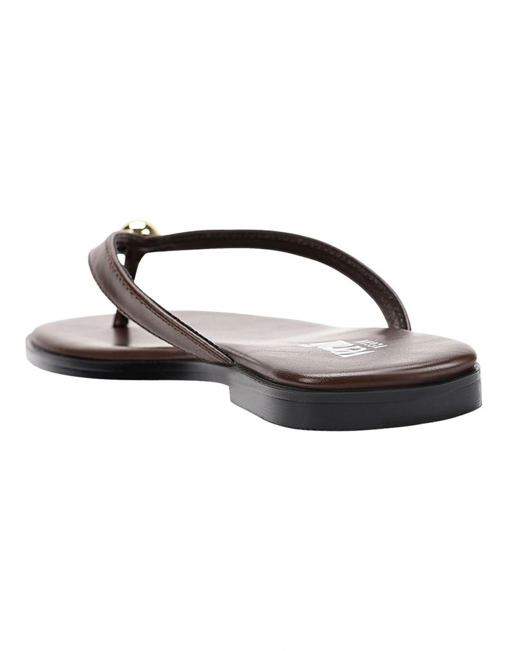 Sassy Casual Thongs in Chocolate Brown image 5