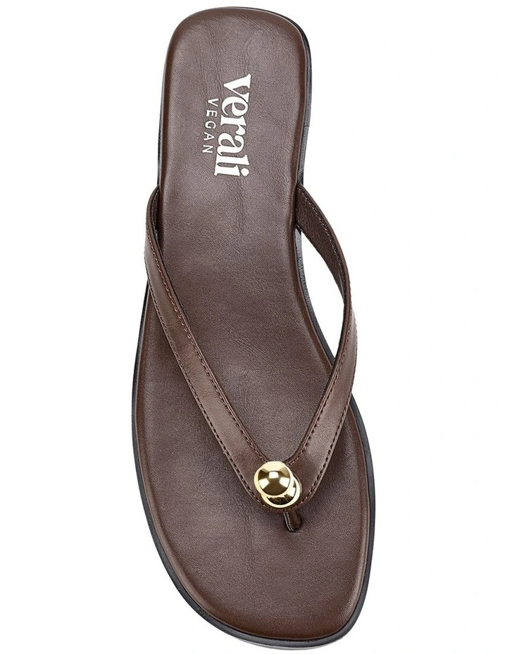 Sassy Casual Thongs in Chocolate Brown image 6