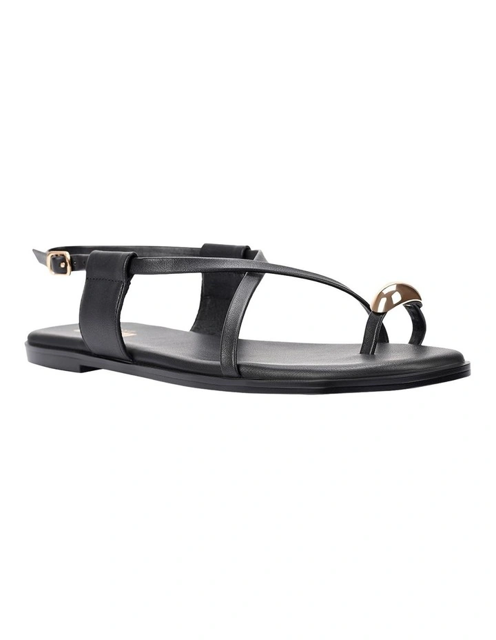 Sapphire Strappy Sandals in Black image 2