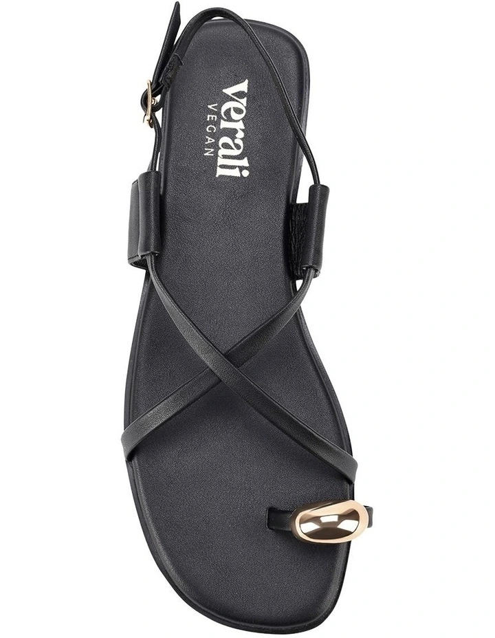 Sapphire Strappy Sandals in Black image 5
