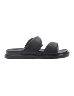 Bindy Footbed Slides in Black