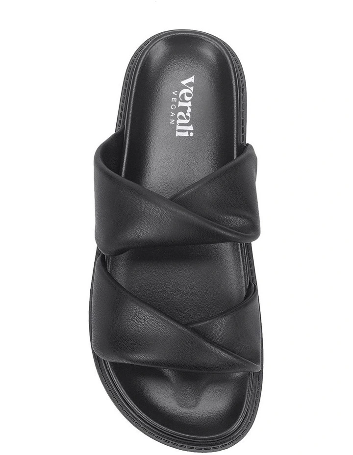 Bindy Footbed Slides in Black image 5