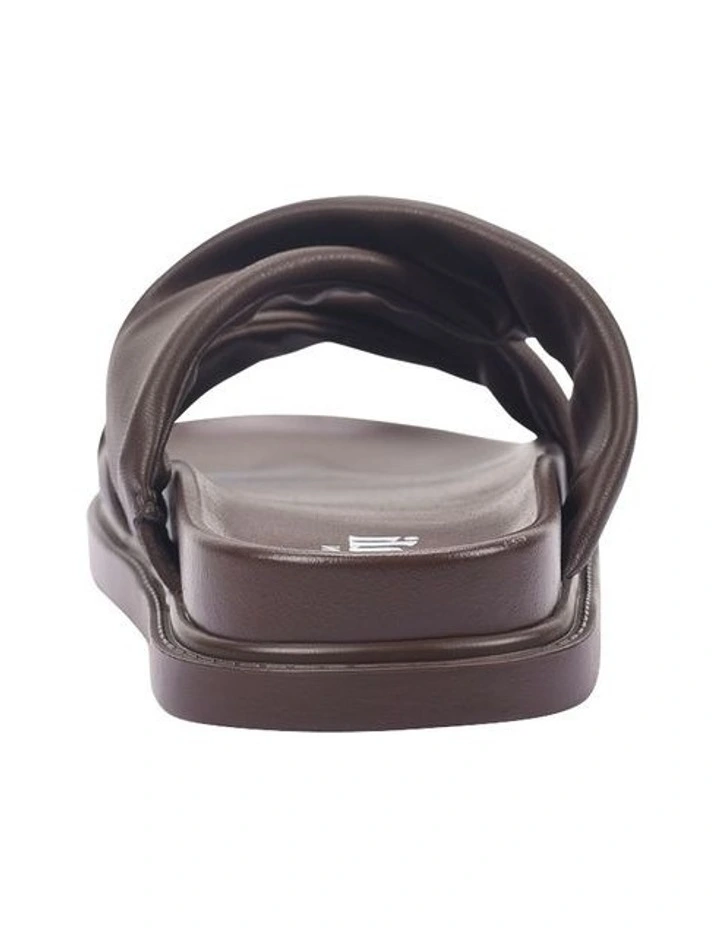 Bindy Footbed Slides in Chocolate Brown image 3