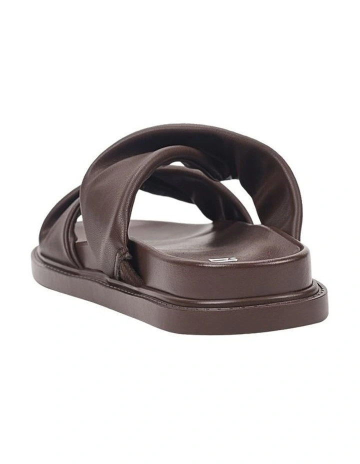 Bindy Footbed Slides in Chocolate Brown image 4