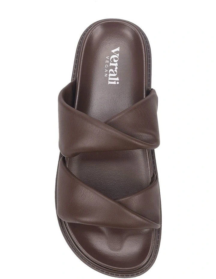 Bindy Footbed Slides in Chocolate Brown image 5