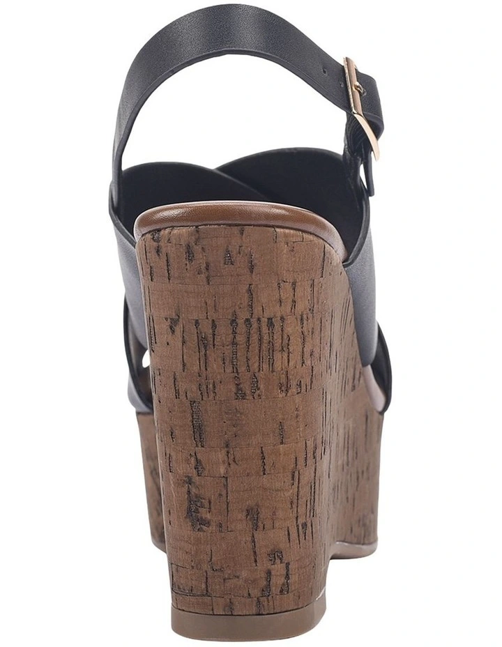 June Platform Wedges in Black image 3