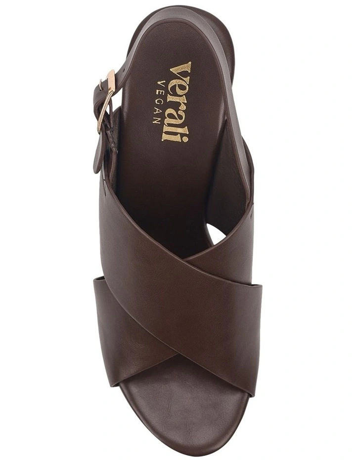 June Platform Wedges in Chocolate Brown image 5