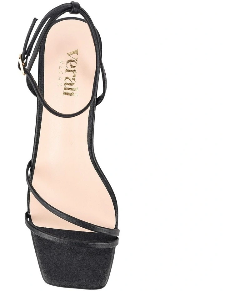 Alex Kitten Heel Sandals in Black image 6