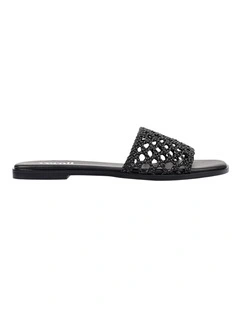 Salvatore Casual Slides in Black