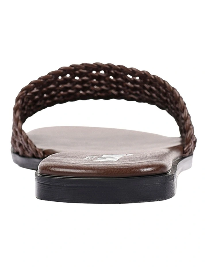 Salvatore Casual Slides in Chocolate Brown image 3