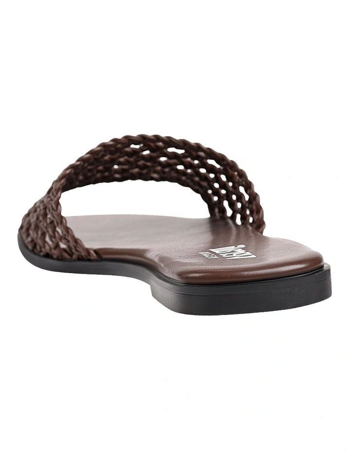 Salvatore Casual Slides in Chocolate Brown image 4