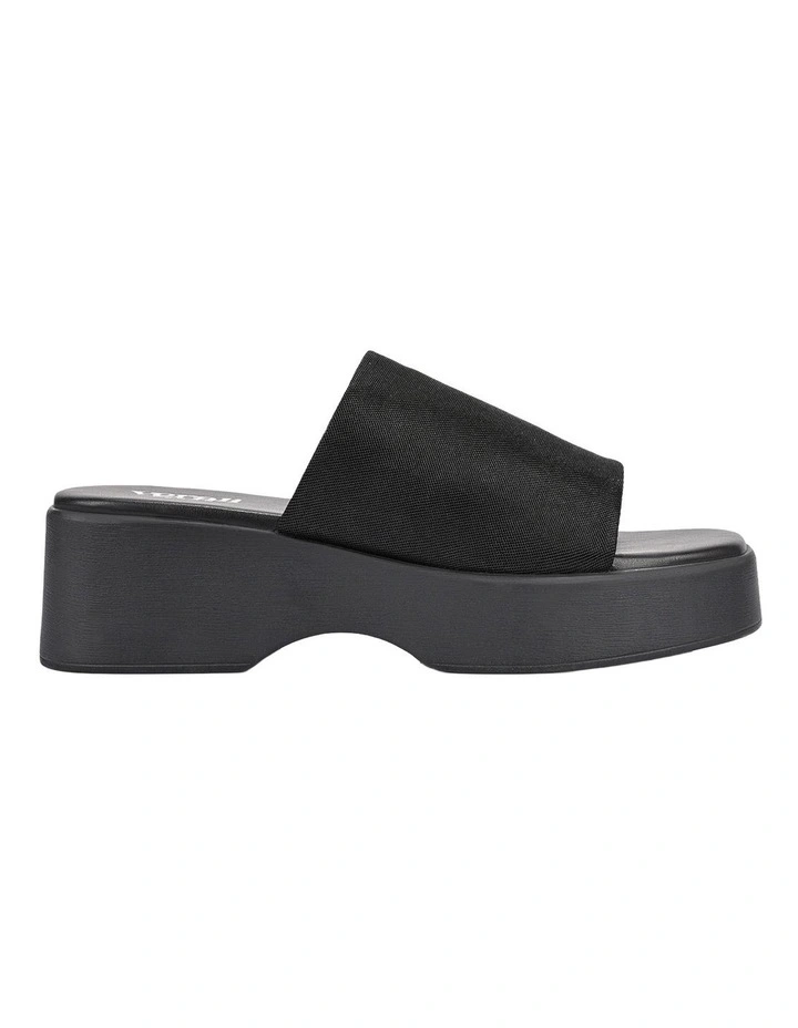 Cherry Flatform Slides in Black image 1