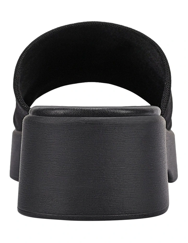 Cherry Flatform Slides in Black image 4