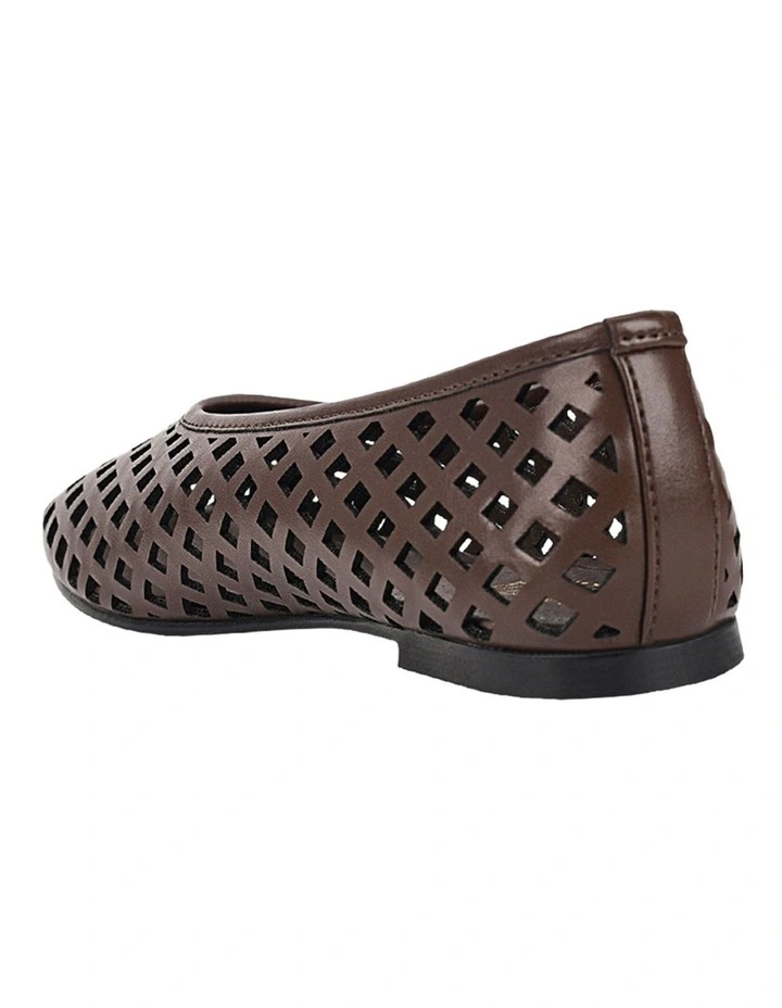 Dazed Ballet Flats in Chocolate Brown image 4