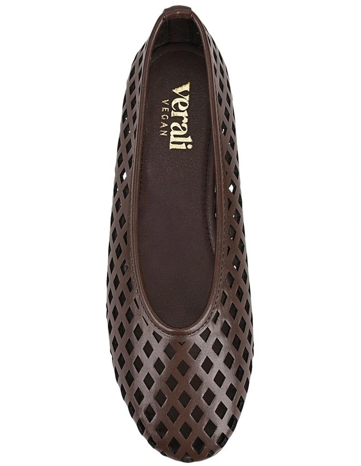 Dazed Ballet Flats in Chocolate Brown image 5